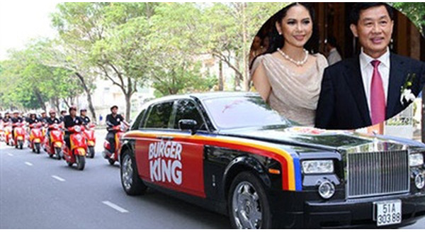 Vợ chồng doanh nhân Hạnh Nguyễn và Thủy Tiên từng dùng hẳn xe sang để tiếp thị cho Burger King. Nhưng hiện nay chuỗi cửa hàng burger này phải lần lượt đóng cửa nhiều tiệm.