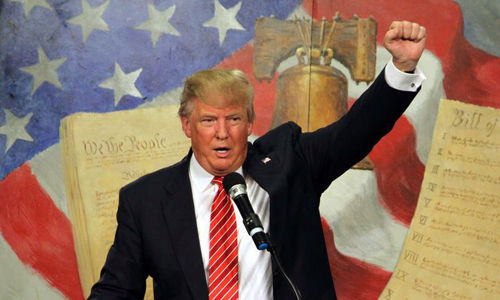 Donald Trump thắng cử, trở thành tổng thống thứ 45 của nước Mỹ. Ảnh: Reuters