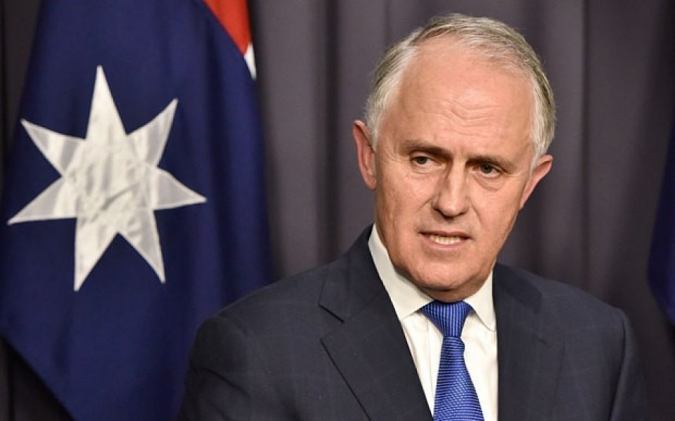 Thủ tướng Australia Malcolm Turnbull tại Canberra ngày 13/11.