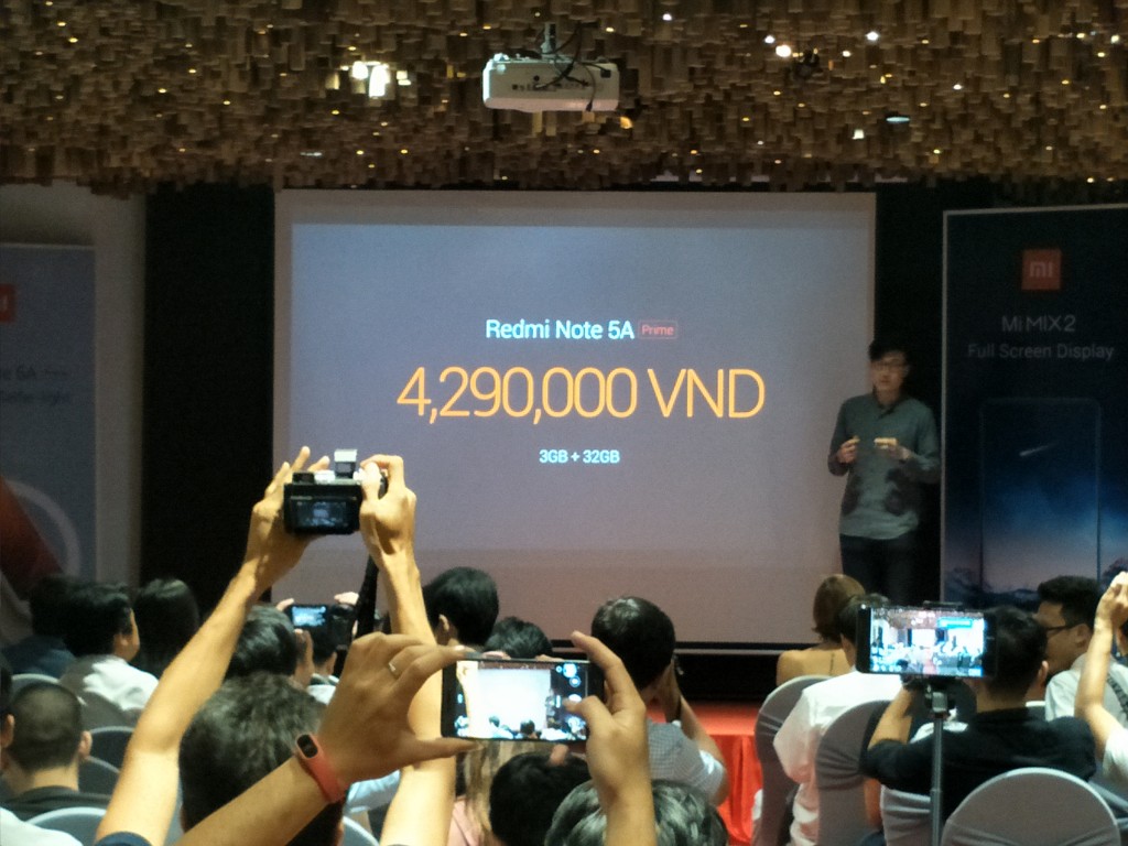 Redmi Note 5A Prime thuộc phân khúc giá thấp