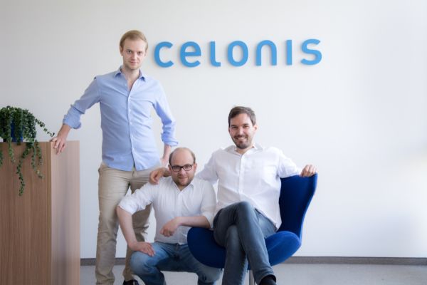 Các đồng sáng lập viên của Celonis: Alexander Rinke (trái), Bastian Nominacher (giữa), Martin Klenk (phải).
